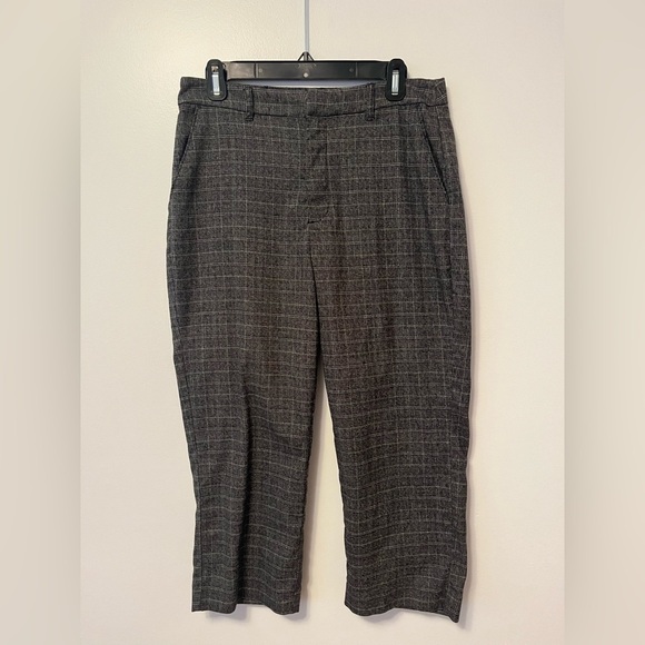 Abercrombie & Fitch Simone Plaid High Rise Ankle Pants,Sz Medium - Picture 2 of 9